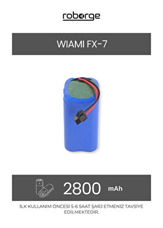  Wiami FX-7 Robot Süpürge Uyumlu Batarya 2800 mAh - Muadil Ürün