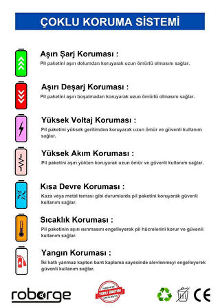 Roborock S7 Max V Robot Süpürge Uyumlu Batarya 6400 mAh - Muadil Ürün