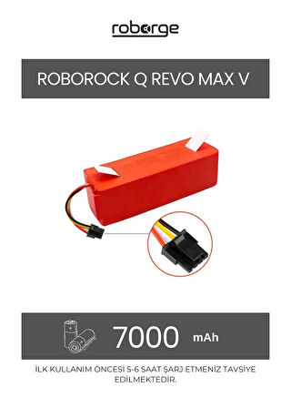 Roborock Q Revo Max V Robot Süpürge Uyumlu Batarya 7000 mAh - Muadil Ürün