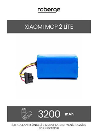 Xiaomi Vacuum Mop 2 Lite (MJSTL) Robot Süpürge Uyumlu Batarya 3200 mAh - Muadil Ürün