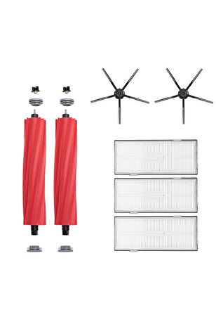 Roborock S7 Max V Robot Süpürge Uyumlu 7'li Yedek Parça Seti