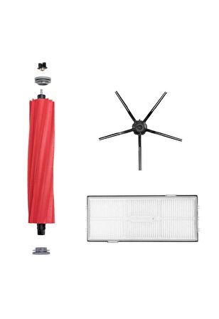 Roborock S7 Max V Robot Süpürge Uyumlu 3'lüi Yedek Parça Seti