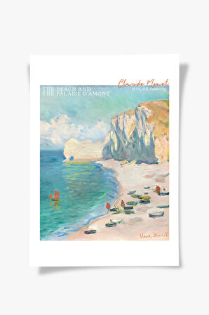 The Beach and The Falaise d'Amont, Claude Monet | Ünlü Ressam Tablosu