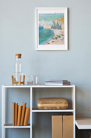 The Beach and The Falaise d'Amont, Claude Monet | Ünlü Ressam Tablosu