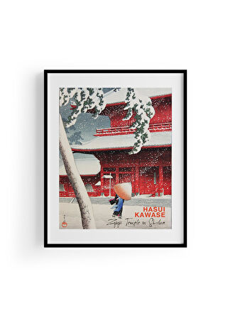 Zojoji Temple in Shiba, Hasui Kawase | Ünlü Ressam Tablosu