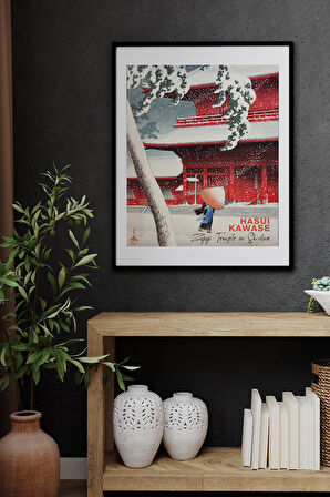Zojoji Temple in Shiba, Hasui Kawase | Ünlü Ressam Tablosu