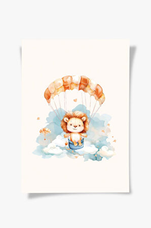 Flying Lion | Çocuk Odası Tablo