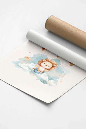 Flying Lion | Çocuk Odası Tablo