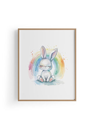 Rainbow Bunny | Çocuk Odası Tablo