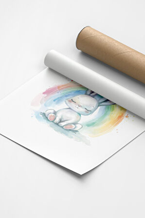 Rainbow Bunny | Çocuk Odası Tablo
