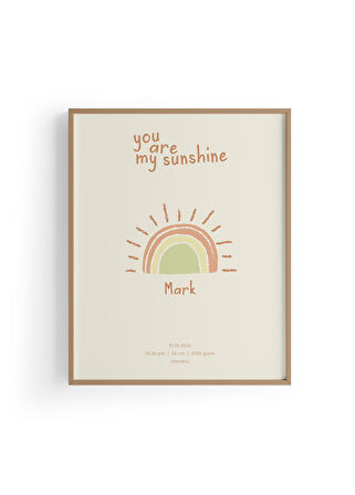 You are My Sunshine | Çocuk Odası Tablo