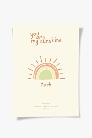 You are My Sunshine | Çocuk Odası Tablo