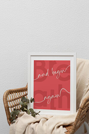Begin Again | Tipografi Posteri