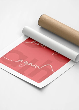 Begin Again | Tipografi Posteri