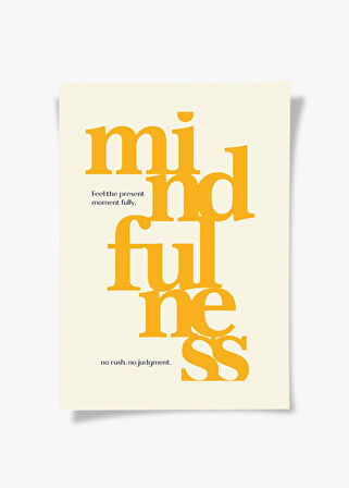 Mindfulness | Tipografi Posteri