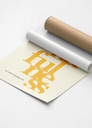 Mindfulness | Tipografi Posteri