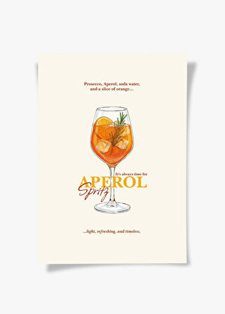 Aperol Spritz Kokteyl Posteri