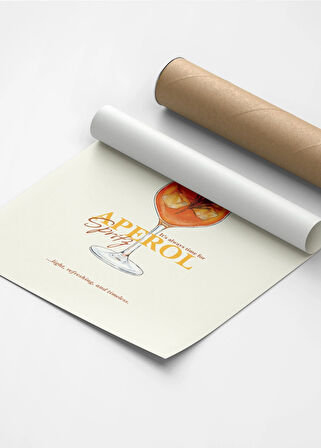 Aperol Spritz Kokteyl Posteri