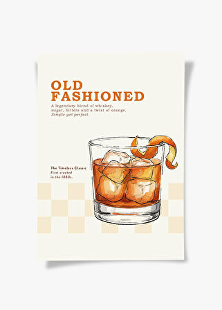 Old Fashioned Kokteyl Posteri