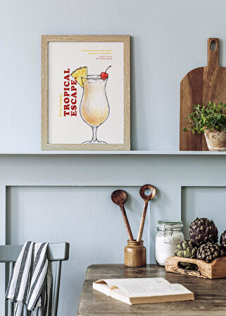 Piña Colada Kokteyl Posteri