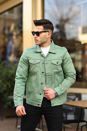 Mint Renk Kot Ceket