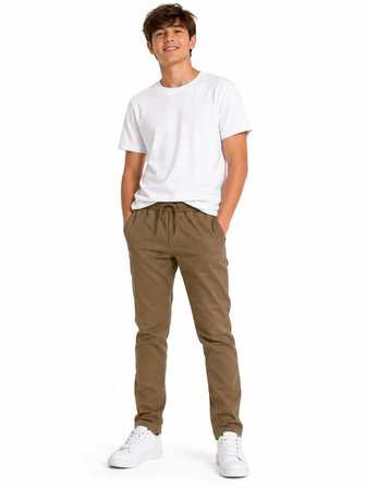 Çocuk Vizon Full Likralı Destan Kumaş Ribana Bel Lastikli Okul Pantolonu