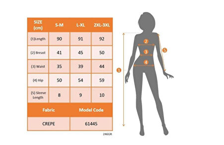 Kadın Kısa Kollu Geometrik Yakalı Janjan Krep Elbise