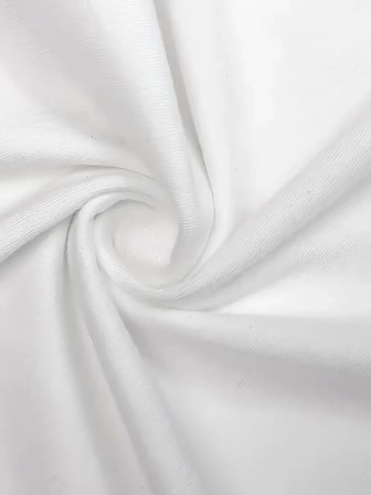Baskılı Oversize Bisiklet Yaka T-shirt - Beyaz