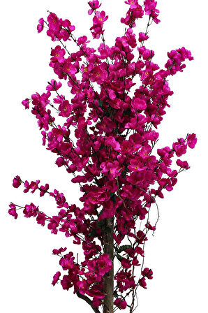 Mor Bahar Dalı 180 Cm Yapay Ağaç 30x30 Metal Saksı