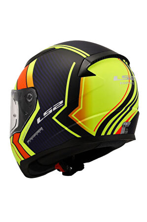 RAPID 2 EXTRA MAT NEON SARI-NAVY MAVİ FULLFACE MOTOSİKLET KASKI