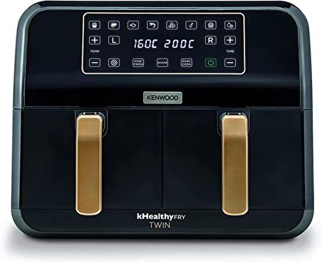 Kenwood kHealty Fry Twin HFP70.000BK 8 lt Yağsız Airfryer Siyah