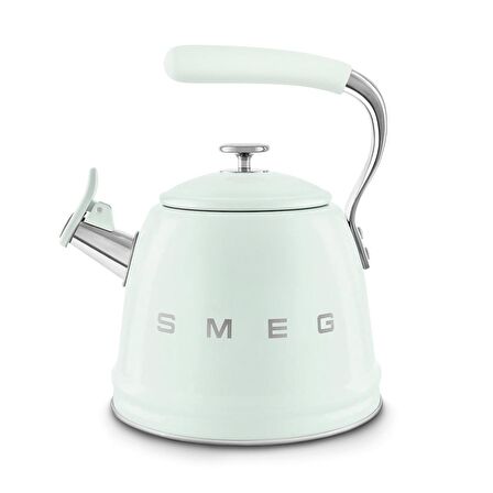 50's Style Pastel Yeşil Set Üstü Düdüklü Kettle 2.3 Lt