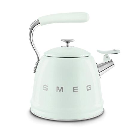 50's Style Pastel Yeşil Set Üstü Düdüklü Kettle 2.3 Lt