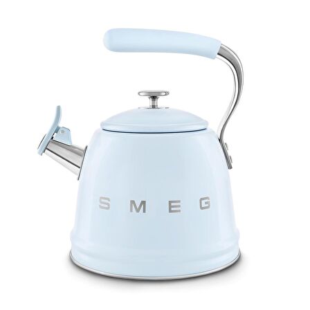 50's Style Pastel Mavi Set Üstü Düdüklü Kettle 2.3 Lt