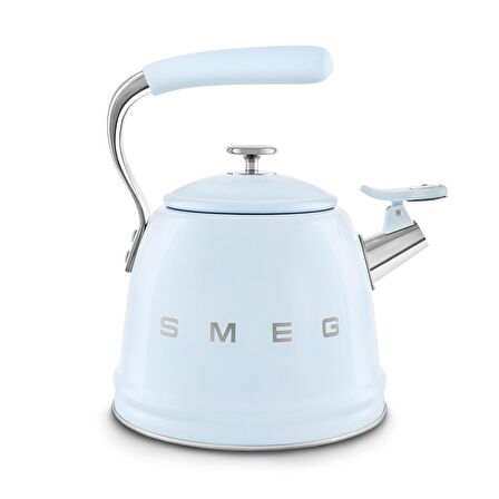 50's Style Pastel Mavi Set Üstü Düdüklü Kettle 2.3 Lt