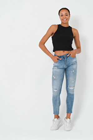 P-004925 - Kadın Fitilli Crop Örme Atlet - SİYAH
