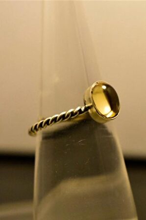 SİTRİN DOĞAL TAŞ YÜZÜK - AK468 