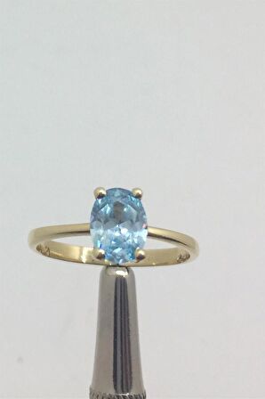 HAWAİİ AKUAMARİN TEKTAŞ YÜZÜK  - AK395