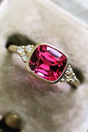  RUBELİT TEKTAŞ YÜZÜK - Ak319