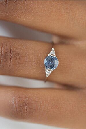 AKUAMARİN YÜZÜK - AK0192