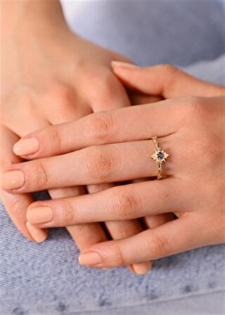 VERA AMETİS PIRLANTA EVLİLİK TEKLİF YÜZÜK- AK1236