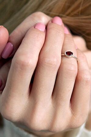 GARNET DOĞAL TAŞ YÜZÜK - AK449