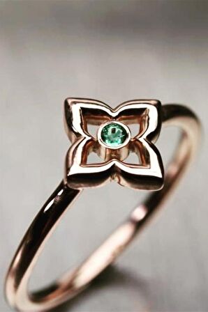 ÇİÇEK DOĞAL TAŞ YÜZÜK - AK643