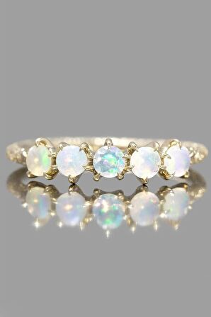 TOKYO OPAL TASI 5TAŞ  YÜZÜK - AK556 