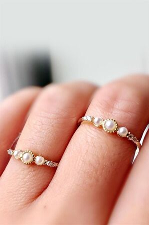 İNCİ TRİA YÜZÜK - AK545