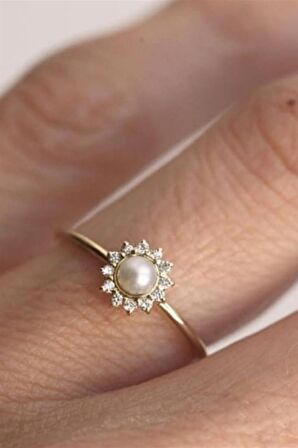 SWAROVSKİ İNCİ YÜZÜK - AK0509