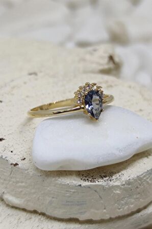 İYOLİT TAÇ DOĞAL TAŞLI YÜZÜK - AK0493