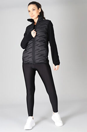 Sweetness Kadın Siyah Kapitone Mont