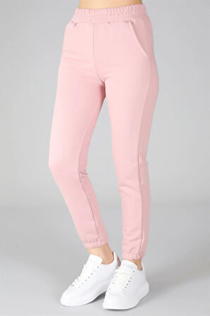 Sweetness Kadın Pudra Paçası Lastikli Eşofman Altı