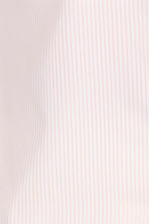 SWEETNESS Kadın Bej Renk Çizgili Uzun Kollu Gömlek 